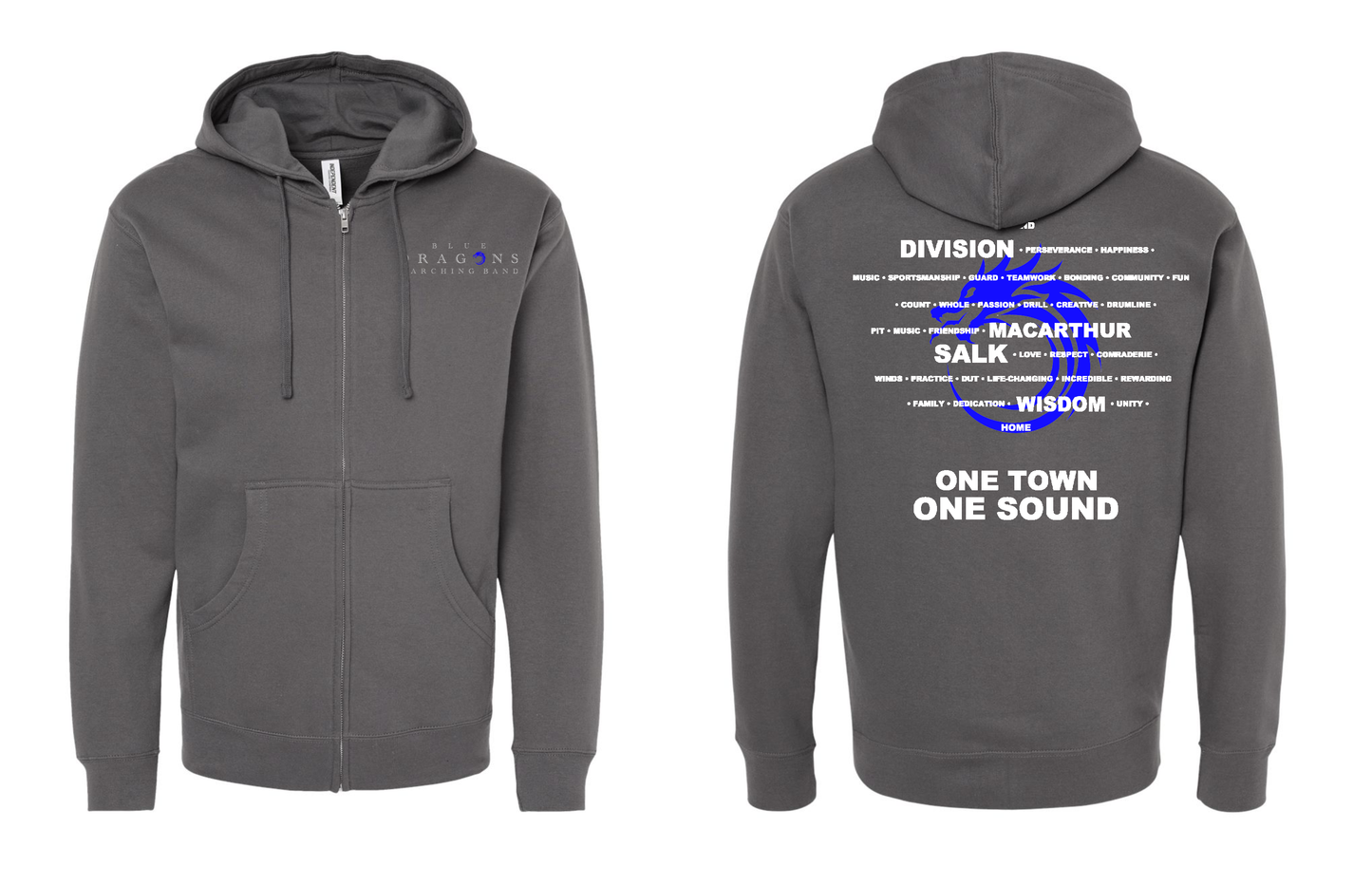 Spiritwear Full Zip Hooded Sweatshirt
