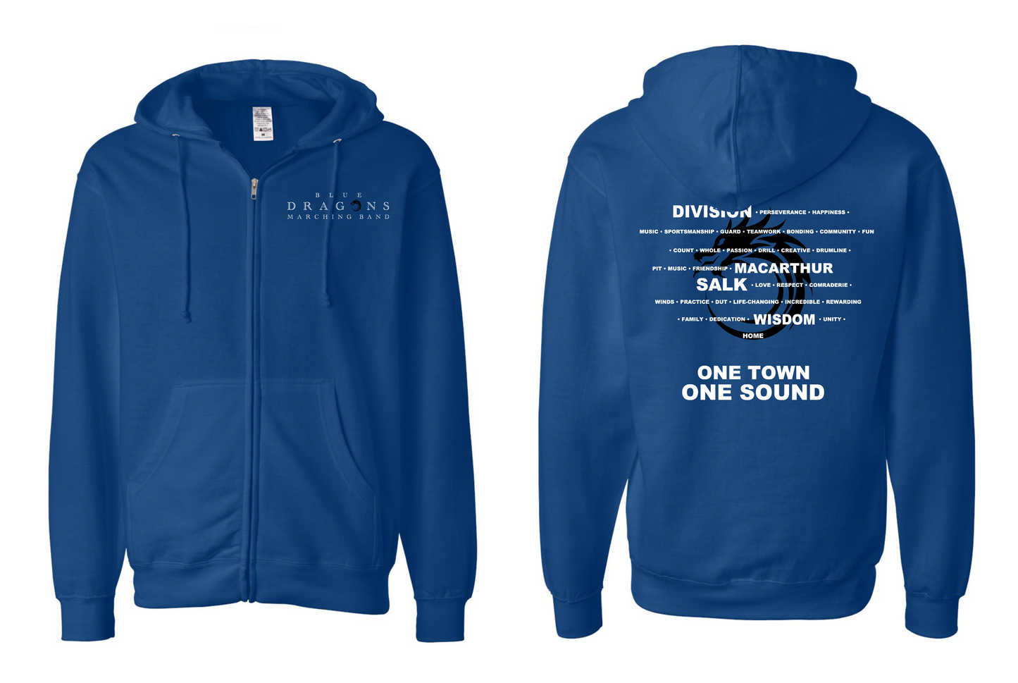 Spiritwear Full Zip Hooded Sweatshirt