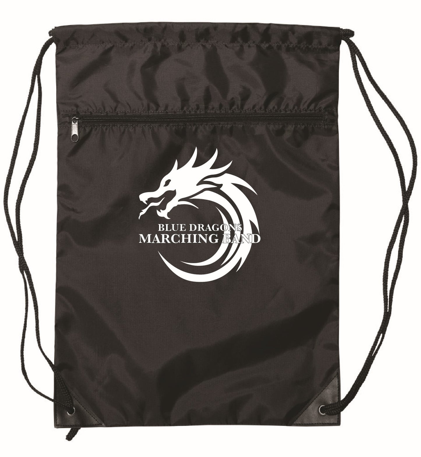 NEW! Blue Dragons Zippered Drawstring Backpack
