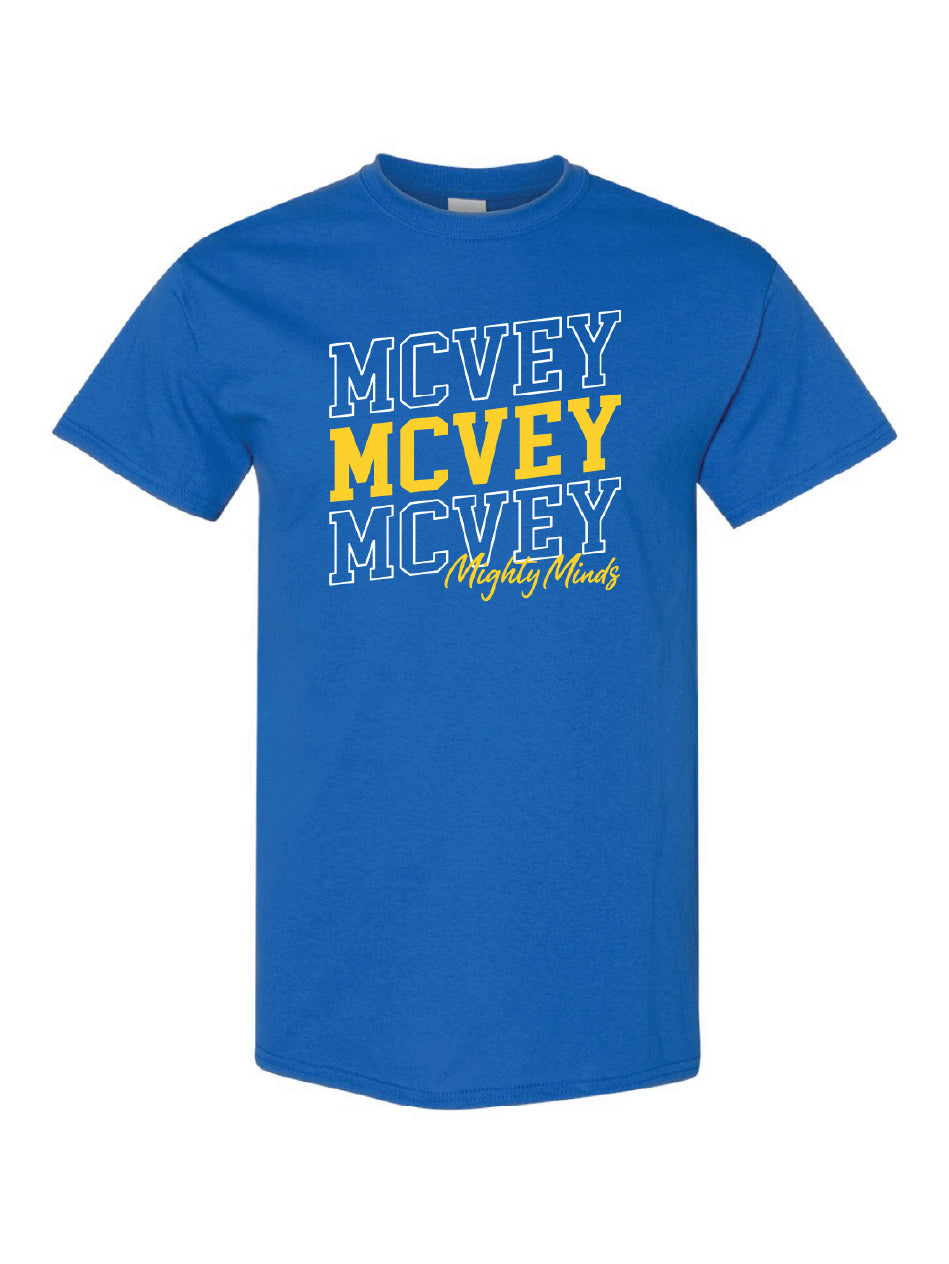 NEW! MCVEY Mighty Minds T-Shirt (youth/adult)
