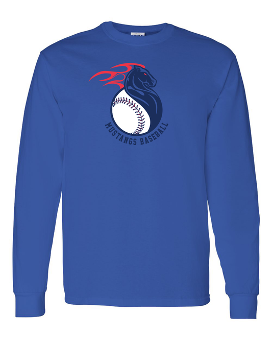 Mustangs Fireball Long Sleeve Shirt