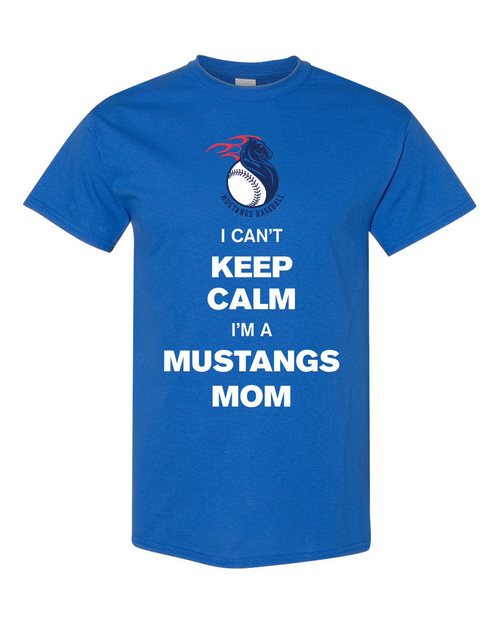 Keep Calm Mustangs Mom T-Shirt