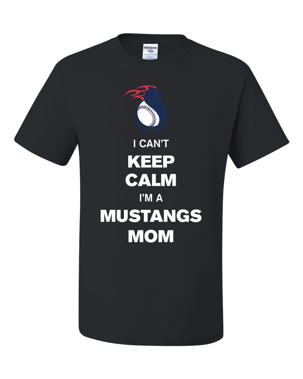 Keep Calm Mustangs Mom T-Shirt