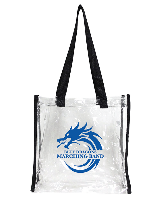 NEW! Blue Dragons Clear Tote