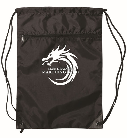 NEW! Blue Dragons Zippered Drawstring Backpack