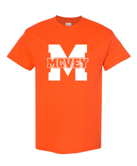 NEW! Orange MCVEY Youth/Adult T-Shirt