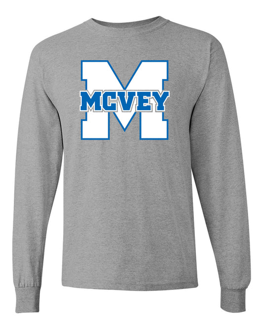 New! MCVEY Youth/Adult Long Sleeve T-Shirt (additional colors available)