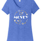 NEW! MCVEY Hearts & Arrows Women's V-Neck Triblend T-Shirt