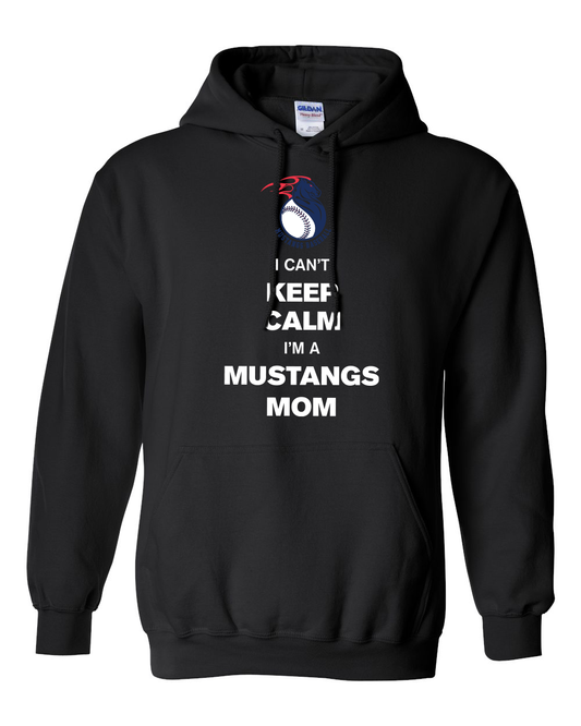 Keep Calm Mustangs Mom Pullover Hoodie