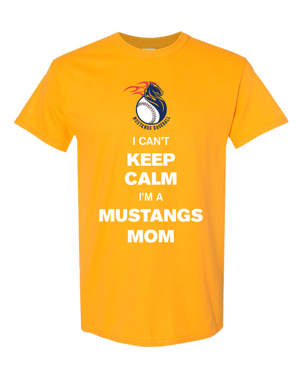 Keep Calm Mustangs Mom T-Shirt