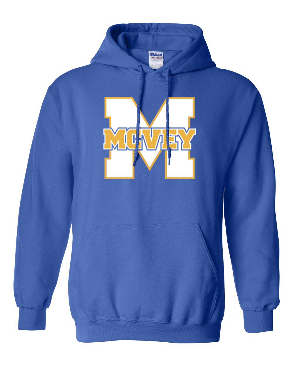 MCVEY Youth/Adult Pullover Hoodie, Royal Blue